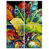 Painting by Numbers Tropical Artificial Plant 4 Panel